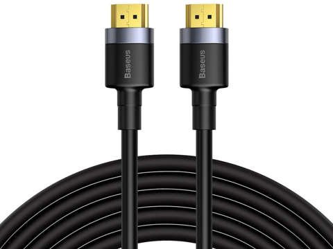 Kabel HDMI- HDMI 2.0 Baseus Cafule FULL HD 4K 60Hz 3D 5m Czarno-szary