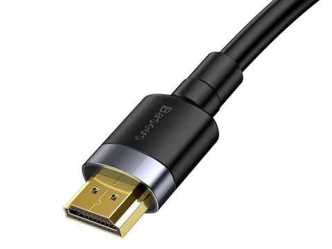 Kabel HDMI- HDMI 2.0 Baseus Cafule FULL HD 4K 60Hz 3D 5m Czarno-szary