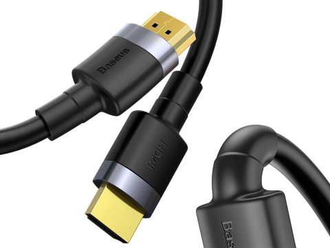 Kabel HDMI- HDMI 2.0 Baseus Cafule FULL HD 4K 60Hz 3D 5m Czarno-szary