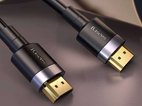 Kabel HDMI- HDMI 2.0 Baseus Cafule FULL HD 4K 60Hz 3D 5m Czarno-szary