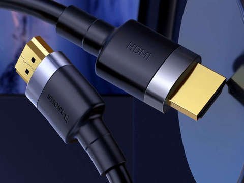 Kabel HDMI- HDMI 2.0 Baseus Cafule FULL HD 4K 60Hz 3D 5m Czarno-szary