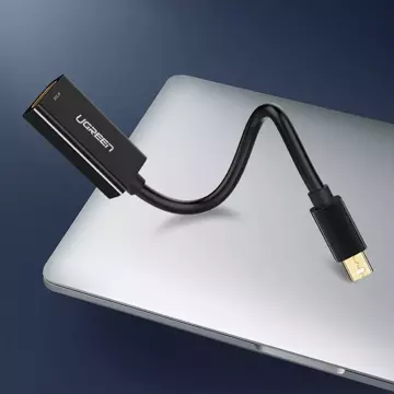 Kabel UGREEN adapter przejściówka FHD (1080p) HDMI (żeński) - Mini DisplayPort (męski - Thunderbolt 2.0) biały (MD112 10460)