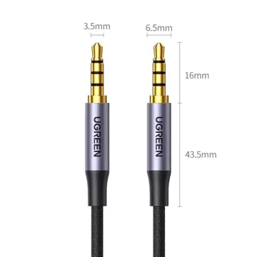 Kabel UGREEN  przewód AUX mini jack 3.5mm - mini jack 3,5mm  3m czarny (AV183)