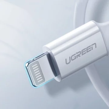 Kabel UGREEN przewód MFi USB Typ C - Lightning 3A 1.5 m biały (US171)