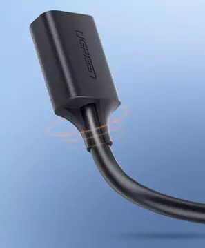 Kabel UGREEN przewód przedłużacz przejściówka USB 3.0 (żeński) - USB 3.0 (męski) 1,5 m czarny (US129 30126)