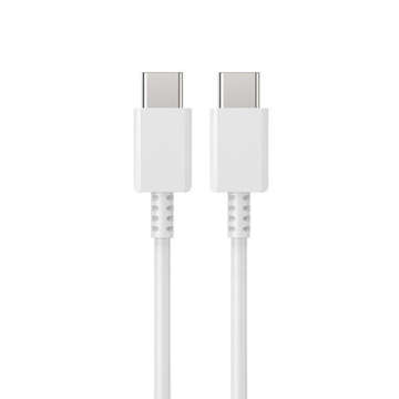 Kabel USB-C - USB-C Type-C 3A Power Delivery PD QC przewód 1M Biały 1szt.