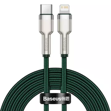 Kabel USB-C do Lightning Baseus 2m (zielony)