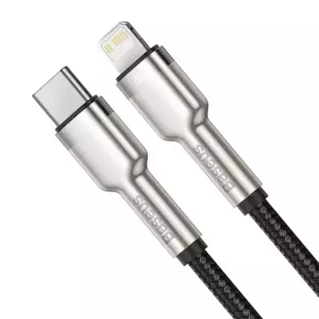 Kabel USB-C do Lightning Baseus Cafule, PD, 20W, 0,25m (czarny)