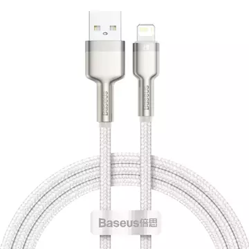 Kabel USB do Lightning Baseus Cafule, 2.4A, 1m (biały)