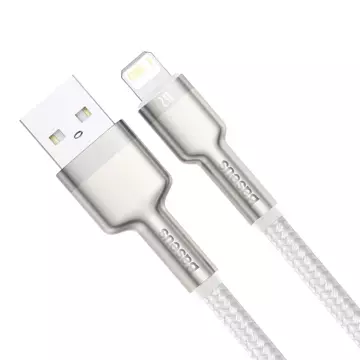 Kabel USB do Lightning Baseus Cafule, 2.4A, 1m (biały)