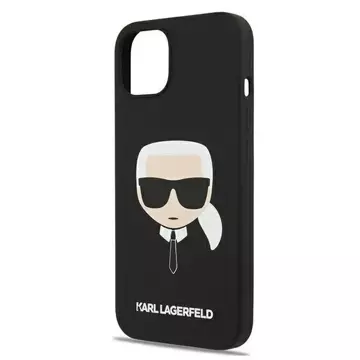 Karl Lagerfeld KLHCP13SSLKHBK iPhone 13 mini 5,4" czarny/black hardcase Silicone Karl`s Head