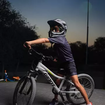 Kask rowerowy dziecięcy z odpinaną szczęką Rockbros TT-32SBTG-S rozmiar S - szary