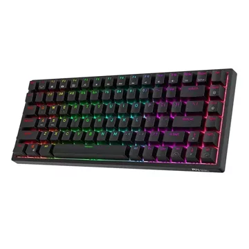 Klawiatura mechaniczna Royal Kludge RK84 RGB, Red switch (czarna)