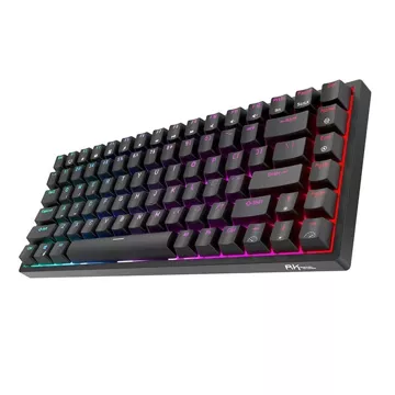 Klawiatura mechaniczna Royal Kludge RK84 RGB, Red switch (czarna)