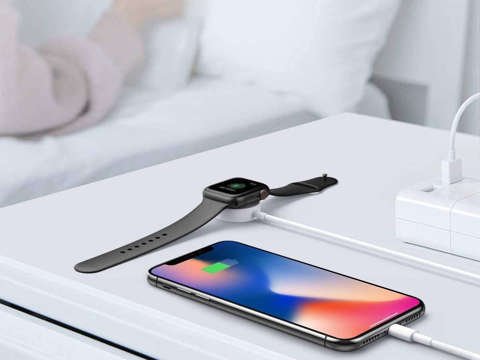 Ładowarka indukcyjna Qi + Lightning 2w1 Alogy do Apple Watch/ iPhone