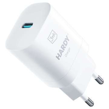 Ładowarka sieciowa 3mk Hardy Charger USB-C Type C QC PD 33W MAX do iPhone/ iPad/ Mac/ AirPods biała