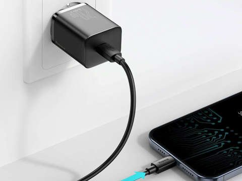 Ładowarka sieciowa Baseus USB-C PD 20W + Kabel USB-C do Lightning 1m