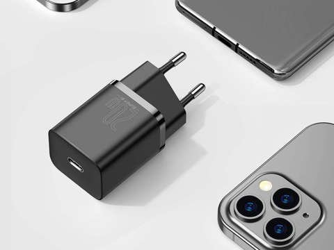 Ładowarka sieciowa Baseus USB-C PD 20W + Kabel USB-C do Lightning 1m