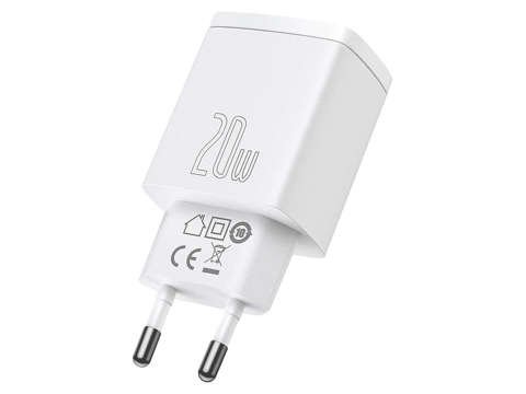 Ładowarka sieciowa Baseus USB PD QC 3.0 20W White