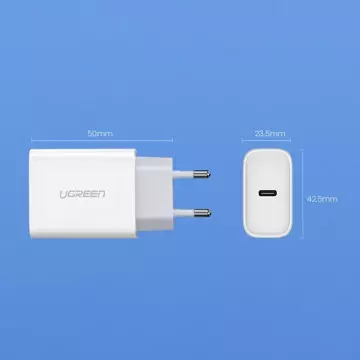 Ładowarka sieciowa UGREEN USB Power Delivery 3.0 Quick Charge 4.0+ 20W 3A biały (60450)