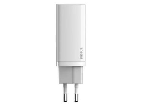 Ładowarka sieciowa szybka  Baseus GaN2 Lite USB + USB-C 65W EU Biała