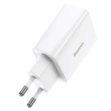 Ładowarka sieciowa zasilacz Baseus Speed Mini Quick Charger USB-C PD 3A 20W Biała