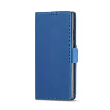 Magnet Card Case etui do Samsung Galaxy S22 Ultra pokrowiec portfel na karty kartę podstawka niebieski