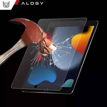 Matowe Szkło hartowane do Apple iPad 10.2 gen. 7/8/9 Alogy Matte Paper-Like Screen Protector z ramką montażową