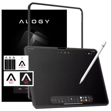 Matowe Szkło hartowane do Apple iPad Air 13" 2024/2025 Alogy Matte Paper-Like Screen Protector z ramką montażową