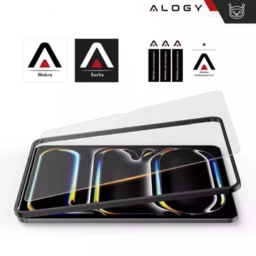 Matowe Szkło hartowane do Apple iPad Air 13" 2024/2025 Alogy Matte Paper-Like Screen Protector z ramką montażową