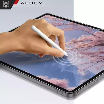 Matowe Szkło hartowane do Apple iPad Air 13" 2024/2025 Alogy Matte Paper-Like Screen Protector z ramką montażową