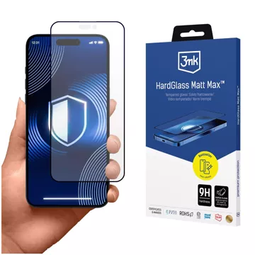 Matowe szkło hartowane do Apple iPhone 16 Pro 3mk HardGlass Matt Max wzmocniona ochrona na ekran 9H 