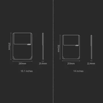 Nillkin Versatile etui torba pokrowiec na laptopa do 14'' z funkcją podstawki i podkładki pod myszkę szary