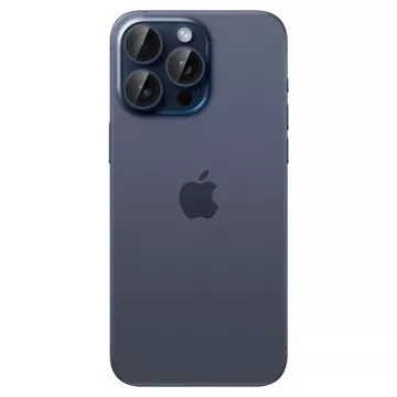 OSŁONA APARATU SPIGEN OPTIK.TR ”EZ FIT” CAMERA PROTECTOR 2-PACK IPHONE 14 PRO / PRO MAX / 15 PRO / PRO MAX BLUE TITANIUM