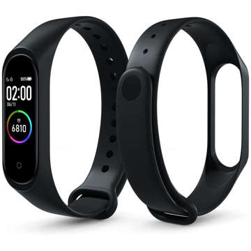 Opaska Alogy Soft Band pasek silikonowy do Xiaomi Mi Band 5 / 6 / 6 NFC / 7 Czarny