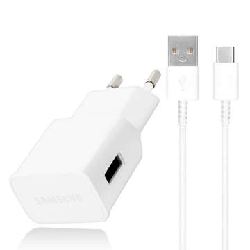 Oryginalna Ładowarka sieciowa Samsung EP-TA50EWE 7.75W + Kabel USB-C EP-DW700CWE 1.5m biały