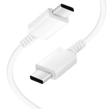 Oryginalna Ładowarka sieciowa USB-C Samsung 25W + Kabel Type C 180cm Premium Super Fast Charge Zestaw Biała