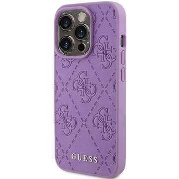 Oryginalne Etui GUESS Hardcase GUHCP15XP4EPMU do iPhone 15 PRO MAX (Quilted 4G Classic / jasny fiolet)