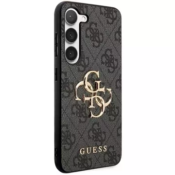 Oryginalne Etui GUESS Hardcase GUHCS23FE4GMGGR do Samsung Galaxy S23 FE (Big Metal Logo / szary)