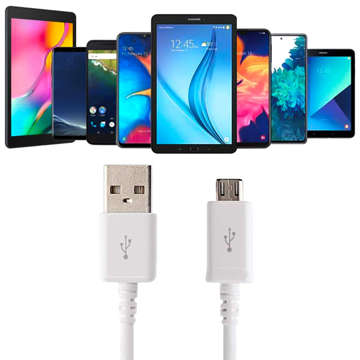 Oryginalny Kabel Samsung micro USB USB-A 2.0 ECB-DU4EWE 1,5m przewód bulk biały