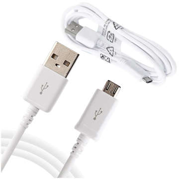 Oryginalny Kabel Samsung micro USB USB-A 2.0 ECB-DU4EWE 1,5m przewód bulk biały