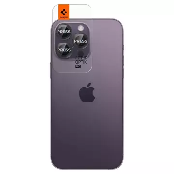 Osłona aparatu Spigen Optik.tR ”EZ FIT” 2-pack do Apple iPhone 14 Pro/14 Pro Max/15 Pro/15 Pro Max Black