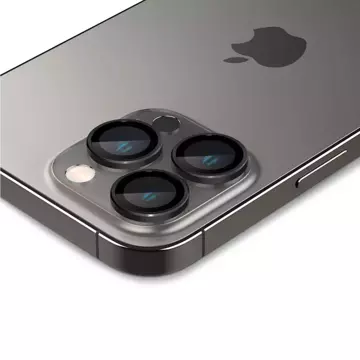 Osłona aparatu Spigen Optik.tR ”EZ FIT” 2-pack do Apple iPhone 14 Pro/14 Pro Max/15 Pro/15 Pro Max Black