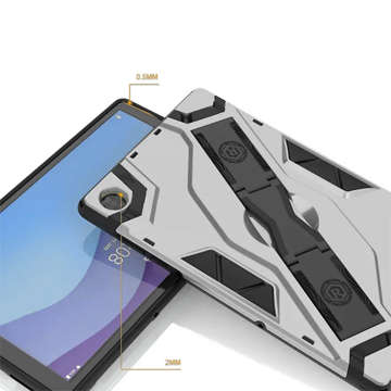 Pancerne etui Alogy Armor Case do Lenovo Tab M10 Plus 10.3 TB-X606 Srebrne + Szkło