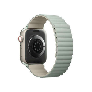 Pasek UNIQ Revix do Apple Watch Series 4/5/6/7/8/SE/SE2/Ultra 42/44/45mm Reversible Magnetic szałwia-beżowy/sage-beige