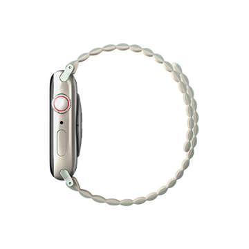 Pasek UNIQ Revix do Apple Watch Series 4/5/6/7/8/SE/SE2/Ultra 42/44/45mm Reversible Magnetic szałwia-beżowy/sage-beige