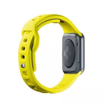 Pasek do smartwatcha 3mk Silicone Watch Strap do Apple Watch 42/44/45/49 mm Yellow