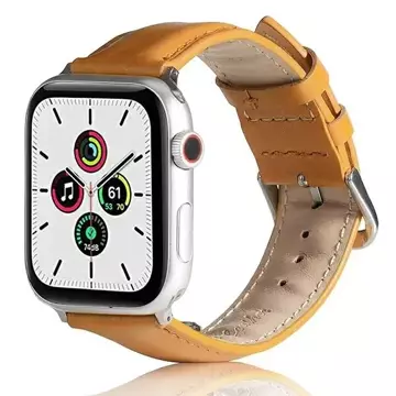 Pasek do smartwatcha Beline Leather do Apple Watch 42/44/45/49mm jasnobrązowy /light brown
