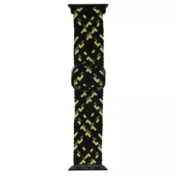 Pasek do smartwatcha Beline Textile do Apple Watch 38/40/41mm czarno-limonkowy black/lime