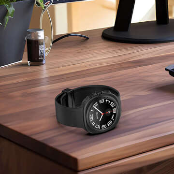 Pasek na zegarek Opaska do smartwatcha do Samsung Galaxy Watch Ultra 47mm Czarny